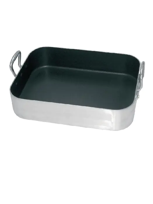 Braadslede - 8 Liter - H 8 x 40 x 30 CM - Aluminium/Teflon - Vogue - S365 S365 €60.55 Bakplaten en braadslede