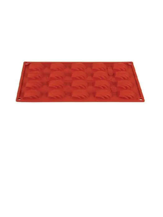 Bakvorm - 20 mini-madeleines - 1/3 GN - H 12 x 3 x 4 CM - Silicone - Pavoni - N939 N939 €13.59 Bakmatten