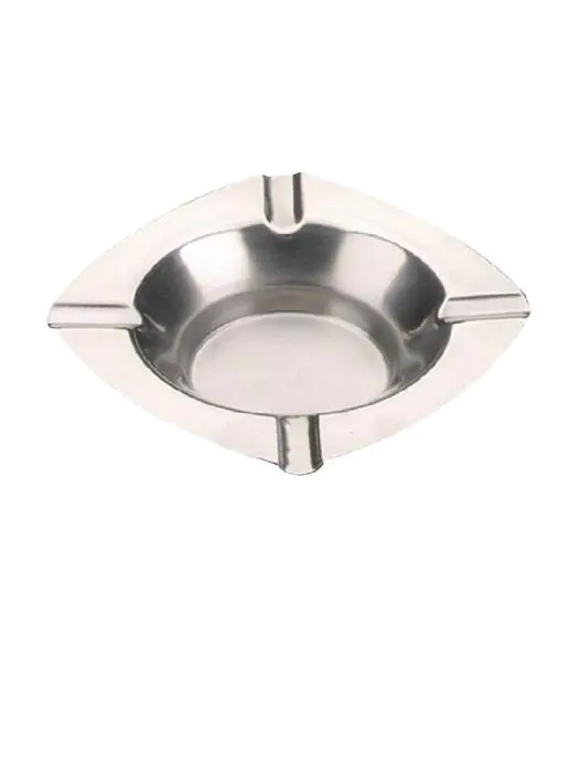 Asbak - H 2.5 x 12.1 x 12.1 CM - RVS - Olympia - P326 P326 €2.29 Asbakken