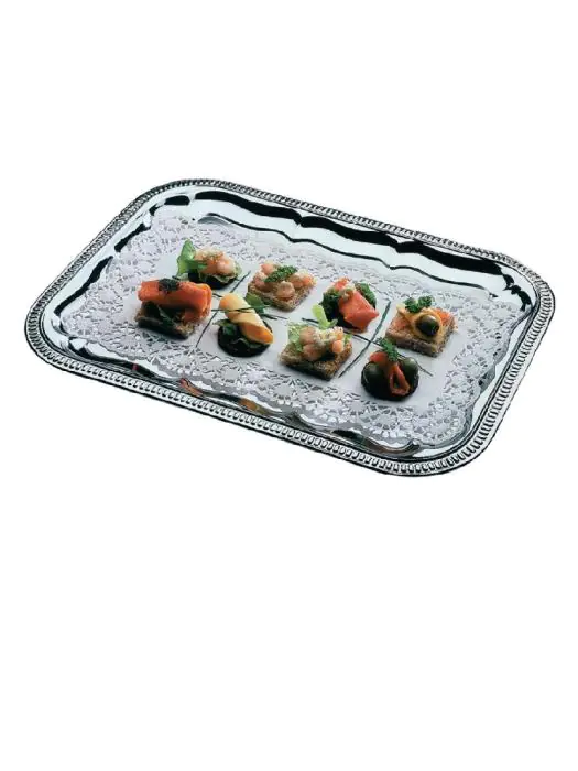 Serveerschaal - H 1.5 x 41 x 31 CM - Chroom - APS - T751 T751 €4.69 Serveerplateau