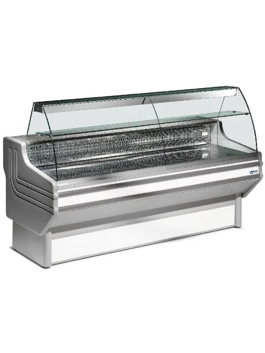 Gekoelde Vitrinetoonbank - Gebogen Ruiten - Statisch Gekoeld - Diamond - JY10/A1 JY10/A1 €2,041.05 Koeltoonbanken