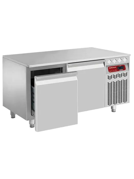Gekoeld onderstel - 2 laden - 1/1 GN - RVS - Diamond - N77/R212G-P9 N77/R212G-P9 €1,972.58 Koelwerkbanken