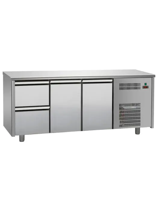 Koelwerkbank - 2 Deurs - 2 Laden - Tecnodom - TF03MIDGN-002 TF03MIDGN-002 €2,099.00 Koelwerkbanken