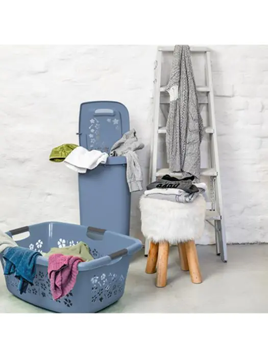 Wasmand - H 26.2 x 49 x 65 CM - 4 Stuks - Kunststof - Rotho - Flowers - 534057 W534057 €51.96 Wasmanden