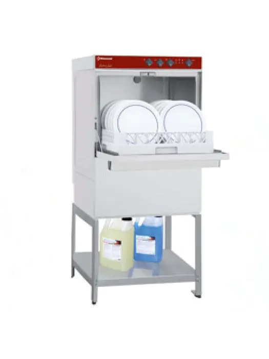 Vaatwasmachine - Mand 50 x 50 CM - 400-230V - Doorlopende ontharder - Full Hygiene - Open onderstel - Diamond - DFE8/6-AC_BD/F-S DFE8/6-AC_BD/F-S €3,009.00 Vaatwasser voorlader