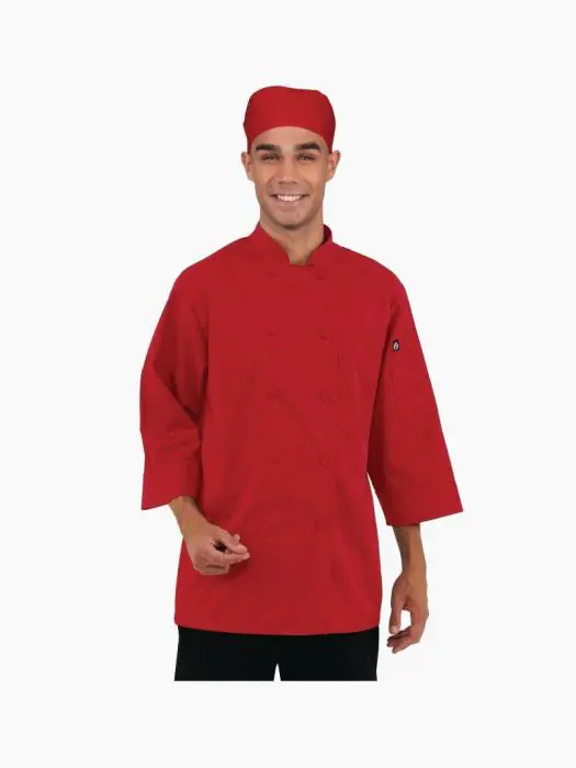 Koksbuis - Unisex - Rood - Polyester/Katoen - Chef Works - B106 B106 €44.99 Koksbuizen