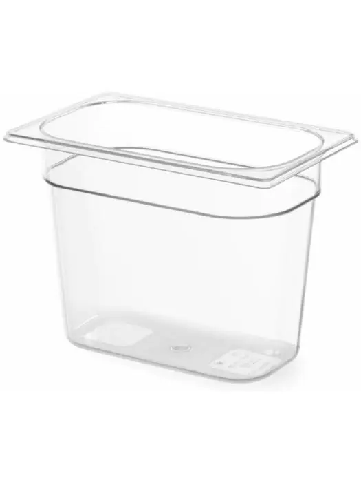 Gastronormbak 1/4 - Polycarbonaat - H 10 X 16.2 X 26.5 CM - Hendi - 861622 861622 €6.60 GN bakken plastic
