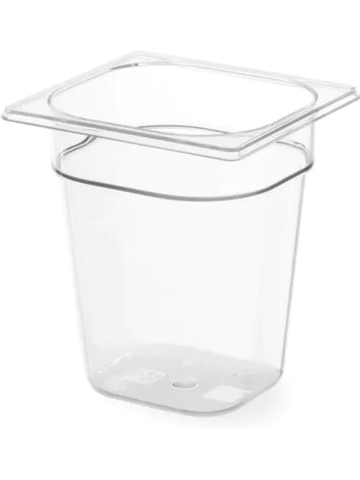 Gastronormbak 1/6 - Polycarbonaat - H 20 X 16.2 X 17.6 CM - Hendi - 861707 861707 €6.95 GN bakken plastic