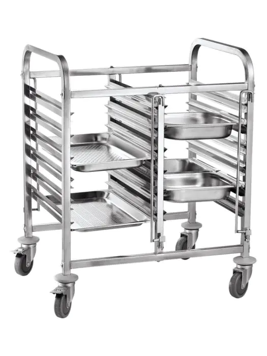 Regaalwagen - Dubbel - 12 x 1/1 GN - H 94 x 55 x 74 CM - Hendi - 810569 H810569 €176.00 Regaalwagens
