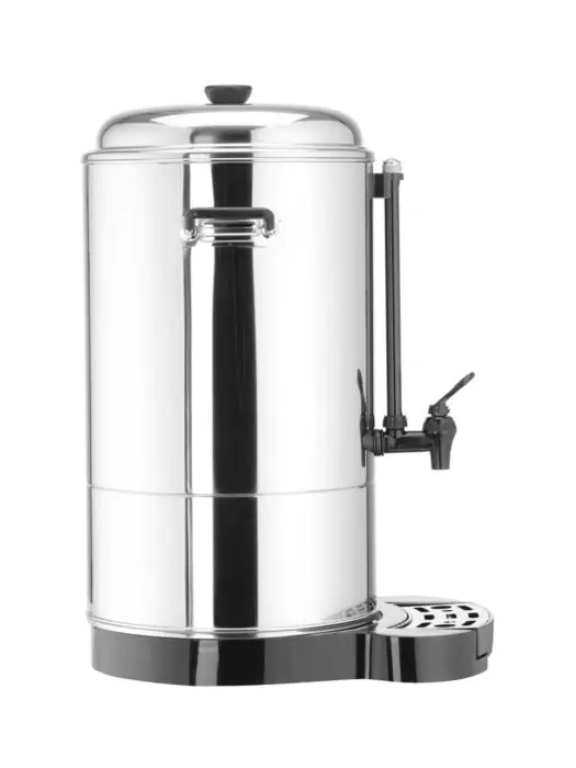 APS Thermoskan Classic met schroefdeksel 14 cm H 19 cm dubbelwandig roestvrij staal voor warme en koude dranken, niet vaatwasmachinebestendig, 12 kopjes/1,5 liter