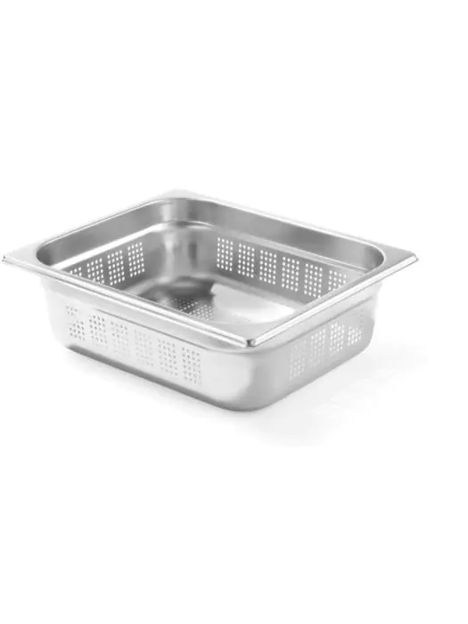 Gastronormbak - 1/2 GN - 6.5 Liter - Geperforeerd - H 10 x 32.4 x 26.4 CM - Hendi - 802427 H802427 €21.50 Gastronorm bakken