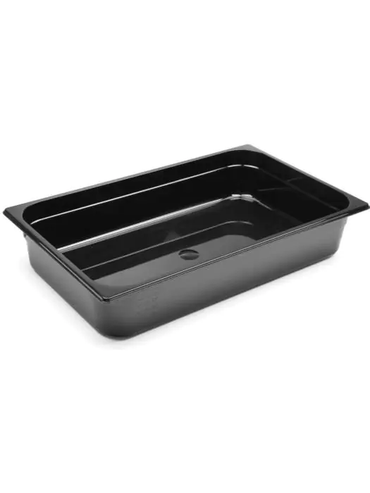 Container - 1/1 GN - 14 Liter - Zwart - H 9.8 x 52.8 x 32.2 CM - Hendi - 862223 H862223 €21.75 GN bakken zwart