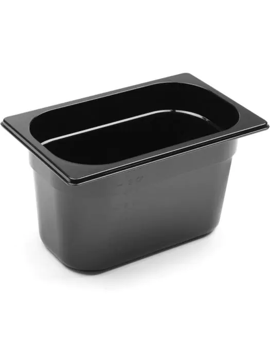 Container - 1/4 GN - 4 Liter - Zwart - H 14.9 x 26.2 x 16 CM - Hendi - 862612 H862612 €7.95 GN bakken zwart
