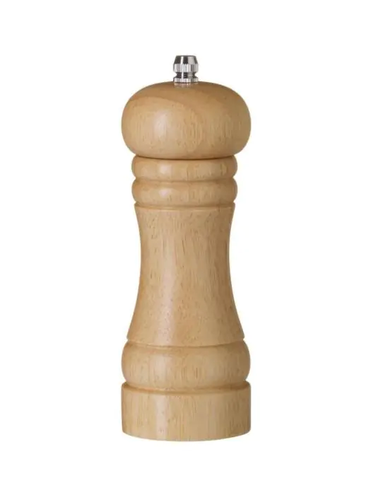 Pepermolen - Hout - Hout Licht - H 16.5 x Ø 5.7 CM - Hendi - 469705 H469705 €7.95 Peper & zout