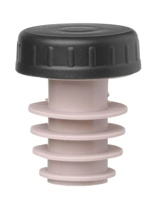Stopper - Met Dop - 6 Stuks - Zwart - Hendi - 595565 H595565 €3.95 Flesafsluiters