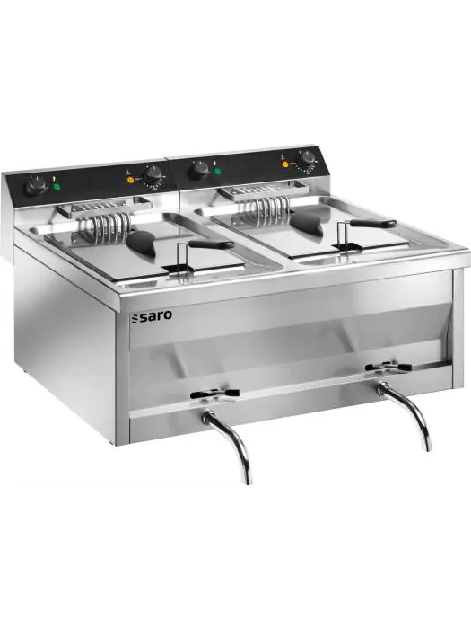 Friteuse - 2x12 Liter - 400V - H 42 x B 80 x D 70 CM - Saro - 172-4035 172-4035 €1,177.94 Friteuses 400 volt