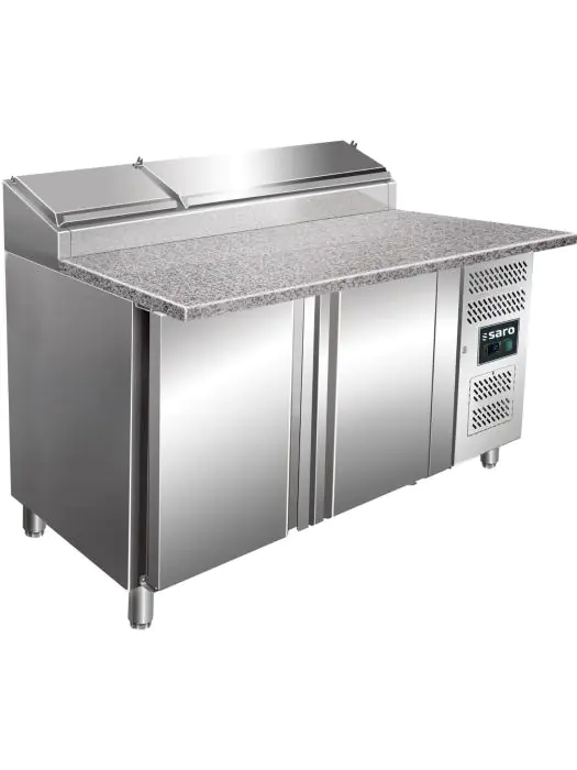 Voorbereidingstafel - Digitale Temperatuurregeling - RVS - 496 Liter - 230V - H 89 x B 150.5 x D 85 CM - Saro - 323-1115 323-1115 €3,000.00 Saladette