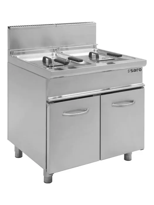 Friteuse - Gas - RVS - 2x13 Liter - H 85 x B 80 x D 70 CM - Saro - 423-1100 423-1100 €3,536.89 Friteuses Gas