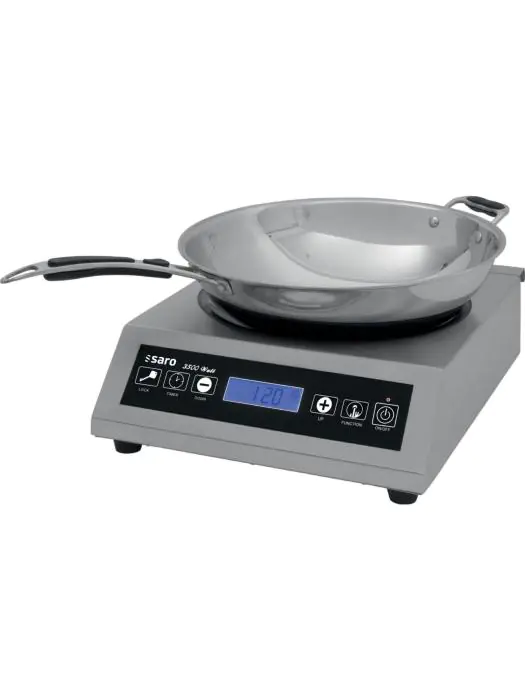 Wok Inductie Koker - RVS - 230V - H 11.7 x B 34 x D 44.5 CM - Saro - 360-3000 360-3000 €239.00 Inductie kookplaat