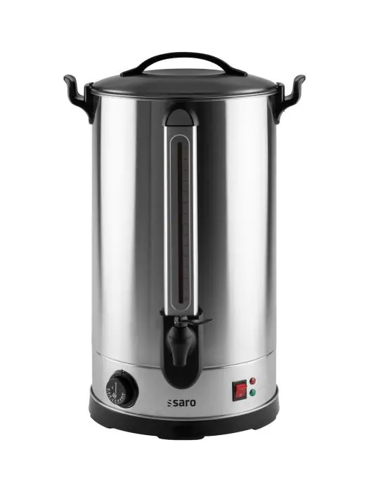 Glühwein & Warm Water Dispenser - RVS - 27 Liter - 230V - H 55 x B 30 x D 30 CM - Saro - 213-7515 213-7515 €105.00 Waterketels