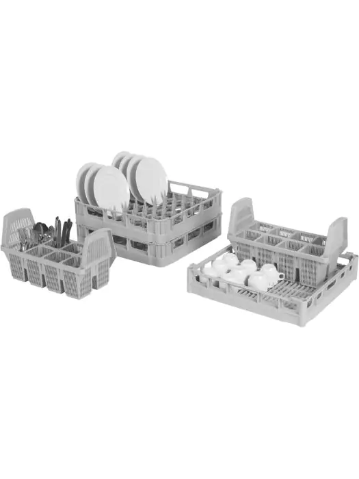 Vaatwasser Mand - Grijs - Polypropyleen - H 10 x B 50 x D 50 CM - Saro - 174-5100 174-5100 €122.37 Algemene afwaskorven