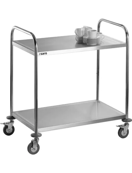 Serveerwagen - RVS - H 94 x B 86 x D 54 CM - Saro - 213-40011 213-40011 €78.00 Serveerwagens