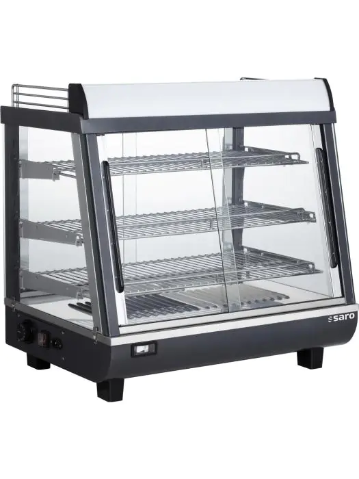 Warmhoudvitrine - RVS - 96 Liter - 230V - H 66.3 x B 67.5 x D 48.4 CM - Saro - 330-1085 330-1085 €485.00 Warmhoudvitrine