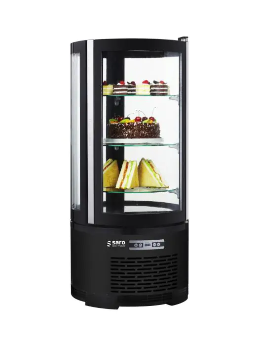 Taartvitrine - Digitale Temperatuurregeling - Kunststof - 71 Liter - 230V - H 103 x B 48 x D 48 CM - Saro - 330-1126 330-1126 €743.00 Gebaksvitrine