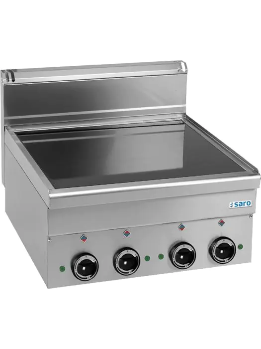 Kookplaat - Keramisch - 4 Velden - RVS - 400V - H 27 x B 60 x D 60 CM - Saro - 504-1085 504-1085 €1,874.00 Elektrische kookplaat
