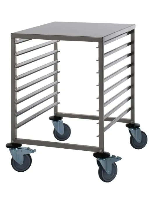 Stellingwagen - RVS - H 84.5 x B 66.2 x D 73.3 CM - Saro - 487-1080 487-1080 €405.60 Transportwagens