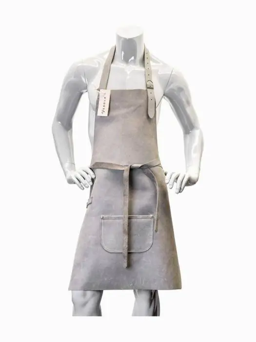 Schort - Leder - Grijs - Vedgla - VEDGLA-GRIJS VEDGLA-GRIJS €79.00 Lederen schorten