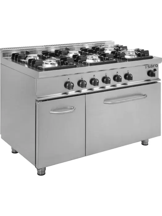 Gasfornuis - Gasbakoven - RVS - H 85 x B 120 x D 70 CM - Saro - 423-1040 423-1040 €2,919.51 Saro 700er Profi line