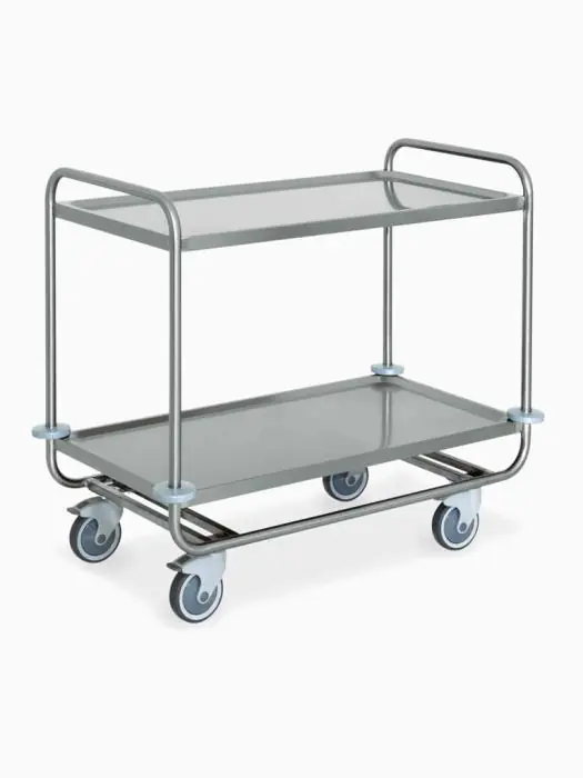 Serveerwagen - 2 niveaus - H 93 x 59 x 109 CM - RVS - Diamond - CS2/100S CS2/100S €443.66 Serveerwagens