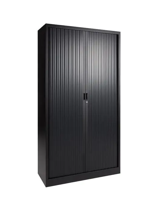Roldeurkast - Zwart - H 195 x 120 x 43 CM - Proflight 20402 €459.00 Roldeurkasten