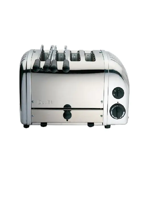 Broodrooster - 4 sleuven - Rvs - H 21 x 36 x 22 CM - 230 V - Dualit - L139 L139 €308.25 Tosti / broodrooster apparatuur