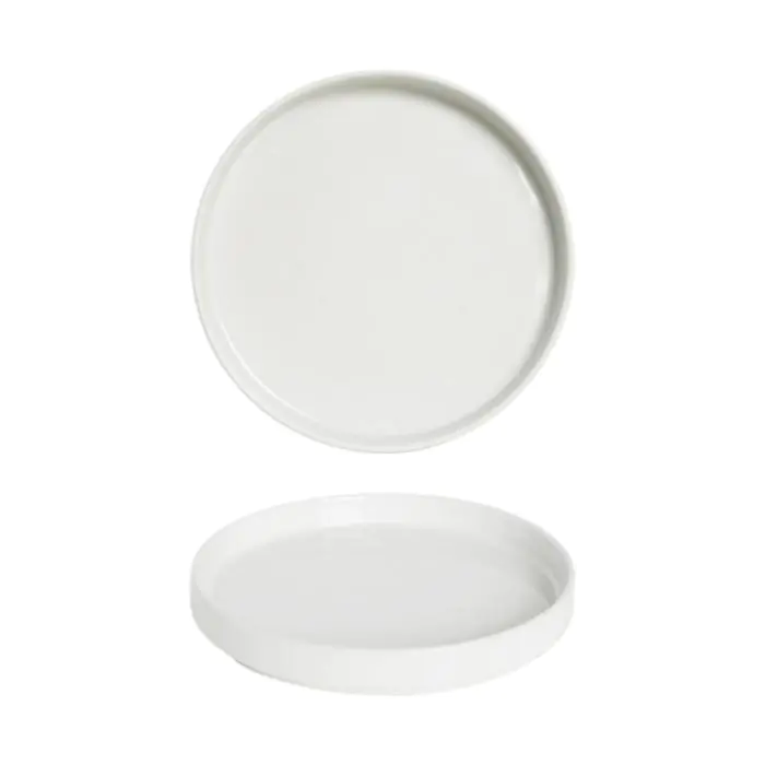 Bord Oslo - Wit - Porselein - Ø 20 CM - Saturnia E765130 €5.95 Borden