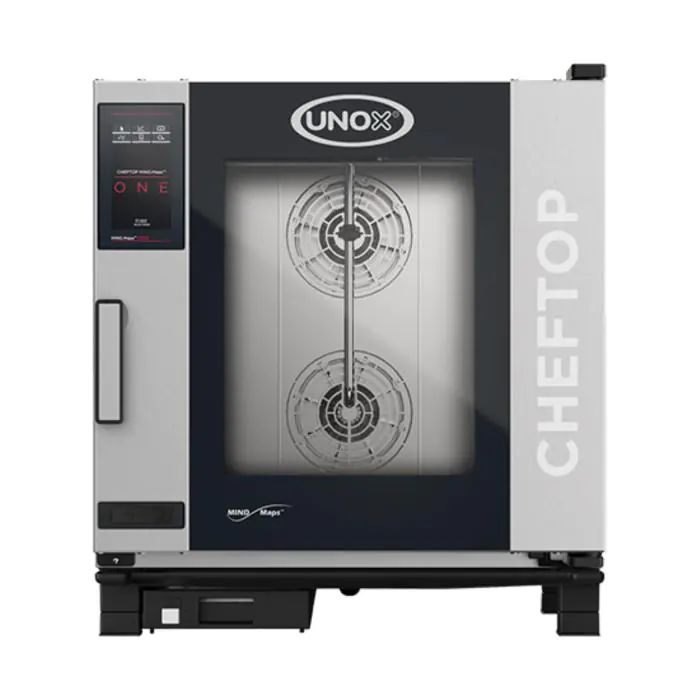 Cheftop Mindone - H 84.3 x 75 x 78.3 CM - 81.1 KG - 380 - 415 - Zonder - Stekker V - 11700 W - RVS - +30°C / +260°C - Unox - 596242 E596242 €4,943.61 Combisteamers