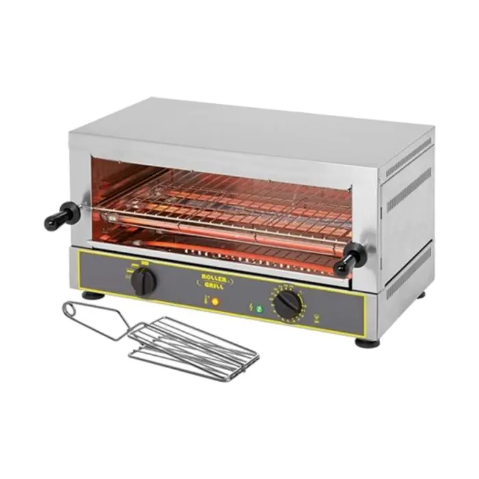 Salamander - H 34 x 64 x 38 CM - 15 KG - 220 - 240 V - 2700 W - RVS - +0°C / +1050°C - Roller Grill - 304006 304006 €580.00 Tosti / broodrooster apparatuur