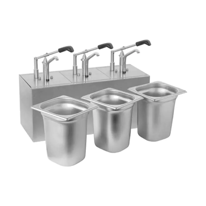 Sausbar - H 36 x 53 x 21 CM - 8 KG - RVS - 3.1 Liter - Hovicon - 865101 865101 €668.00 Knijpflacons