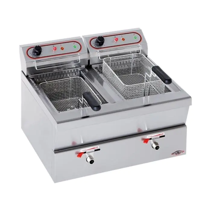 Friteuse - H 42 x 62 x 58 CM - 30 KG - 220 - 240 - Zonder - Stekker V - 3450 W - RVS - 9 Liter - Elektrisch - Stilfer - 527209 527209 €929.00 Friteuses 230 volt