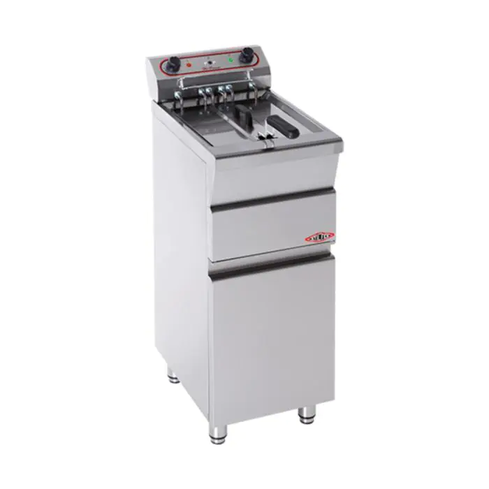 Friteuse - H 90 x 31 x 58 CM - 21 KG - 380 - 415 - Zonder - Stekker V - 7000 W - RVS - 12 Liter - Elektrisch - Stilfer - 527312 527312 €878.00 Friteuses 400 volt