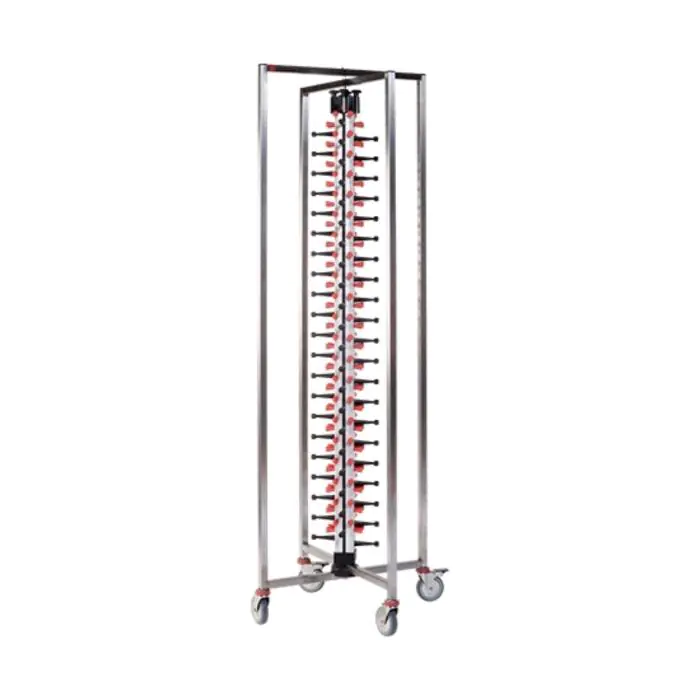Bordenrek Inklapbaar - H 189 x 48 x 48 CM - 21.5 KG - RVS - Plate Mate - 556032 556032 €739.00 Borden transportwagens