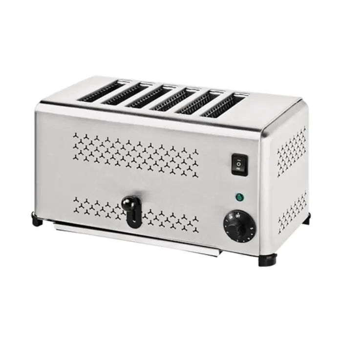 Broodrooster - H 21.5 x 41.5 x 26 CM - 6.5 KG - 220 - 240 V - 2500 W - RVS - Caterchef - 688016 688016 €119.00 Tosti / broodrooster apparatuur