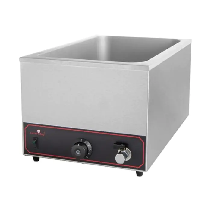 Bain Marie - H 28.6 x 35.4 x 59.5 CM - 8.5 KG - 220 - 240 V - 1200 W - RVS - Caterchef - 688040 688040 €152.52 Bain marie tafelmodel