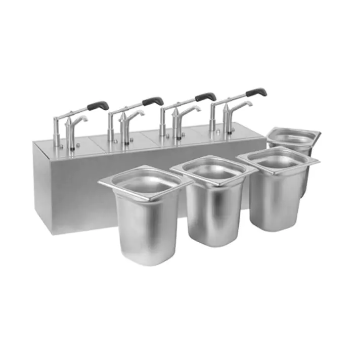 Sausbar - H 36 x 69 x 21 CM - 10 KG - RVS - 3.1 Liter - Hovicon - 865102 865102 €824.00 Knijpflacons