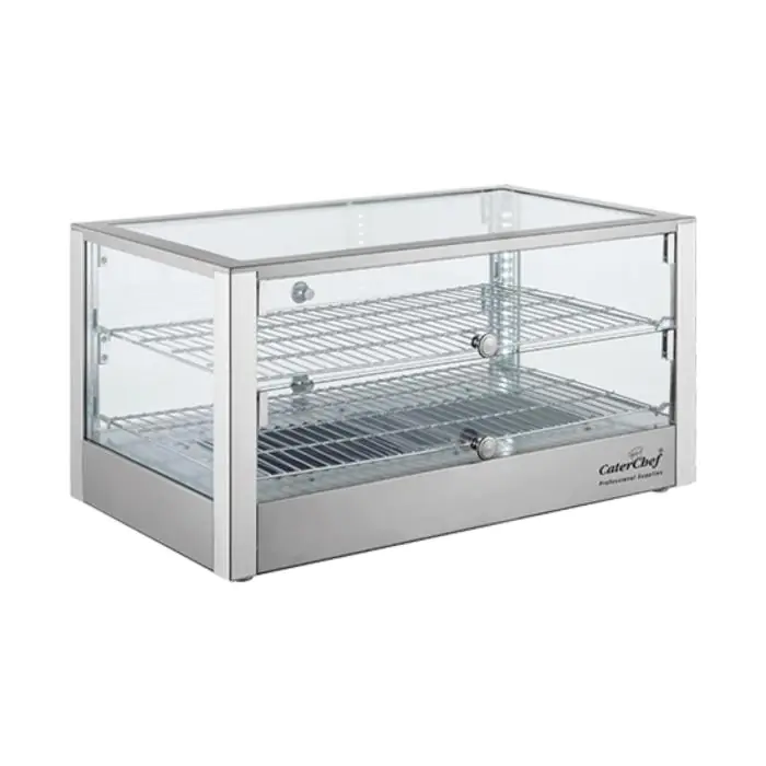 Warmhoudvitrine - H 37.6 x 70 x 40 CM - 8 KG - 220 - 240 V - 1000 W - RVS - +30°C / +90°C - Caterchef - 680045 680045 €299.20 Warmhoudvitrine