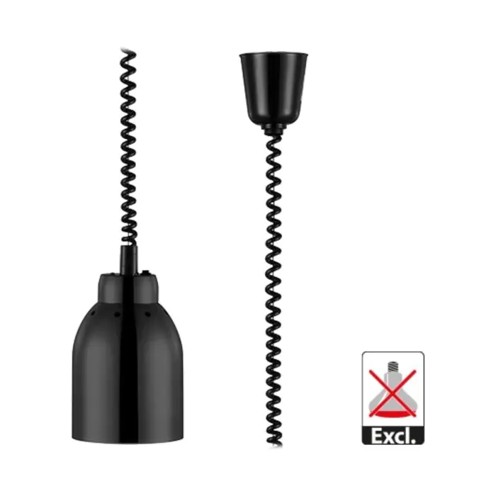 Warmhoudkap - H 23.5 CM - 1.4 KG - Ø15.6 CM - 220 - 240 V - RVS - Zwart - Caterchef - 688267 688267 €89.00 Warmhoudlamp