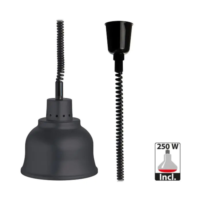 Warmhoudkap - H 22 CM - 0.7 KG - Ø22.5 CM - 220 - 240 V - Aluminium - Zwart - Caterchef - 508021 508021 €113.40 Warmhoudlamp