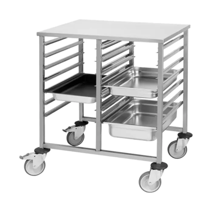 Regaalwagen - H 90 x 81 x 63.5 CM - 10 KG - RVS - 921069 921069 €481.79 Regaalwagens