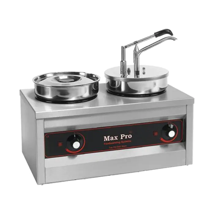 Sauzen Warmer - H 43 x 50.3 x 29 CM - 11.11 KG - 220 - 240 V - 500 W - RVS - 4.5 Liter - +30°C / +90°C - MaxPro - 921462 921462 €542.00 Bain marie tafelmodel